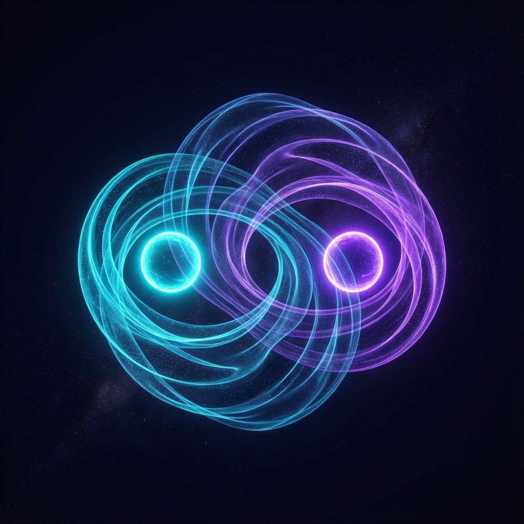 Entangled Qubits Logo